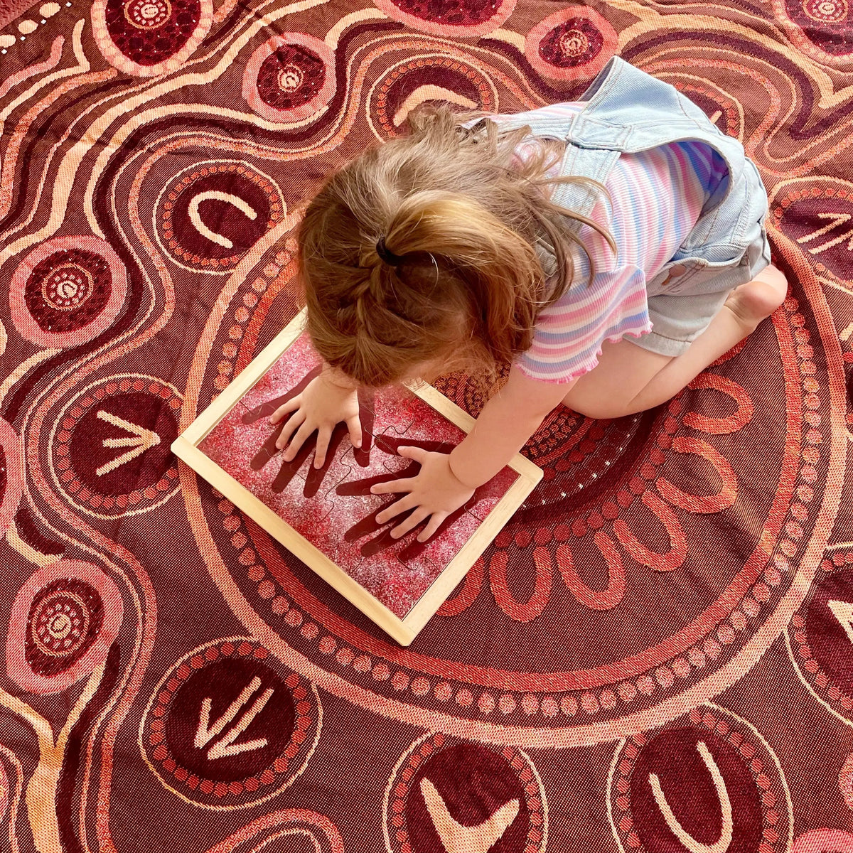Aboriginal Traditions Puzzle Set — in classroom use