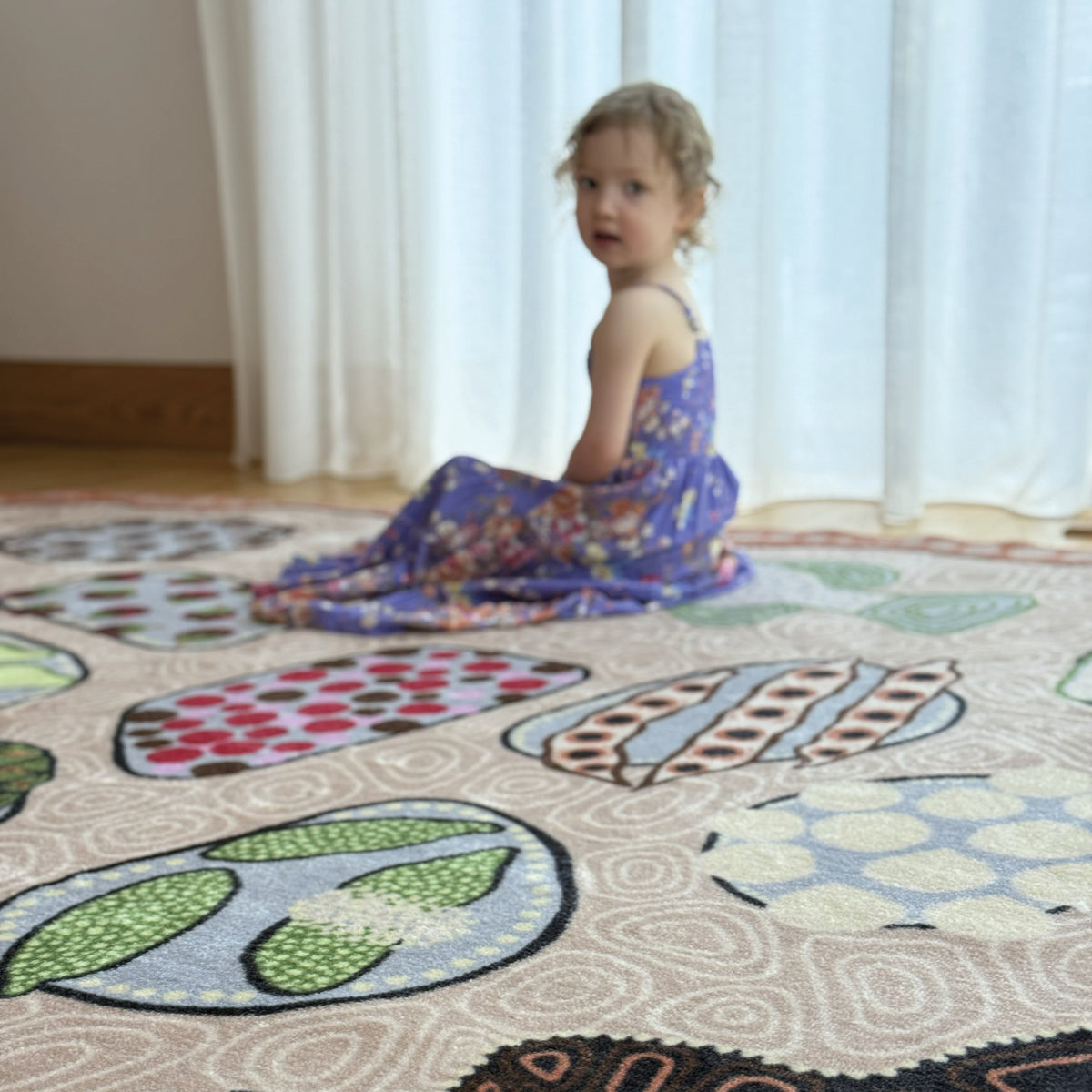 Coolamon Classroom Carpet — close-up of design