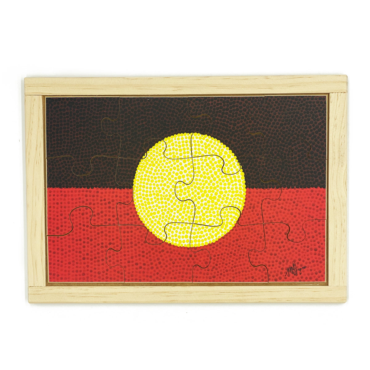 Australia Indigenous Flags Puzzles Set — in classroom use