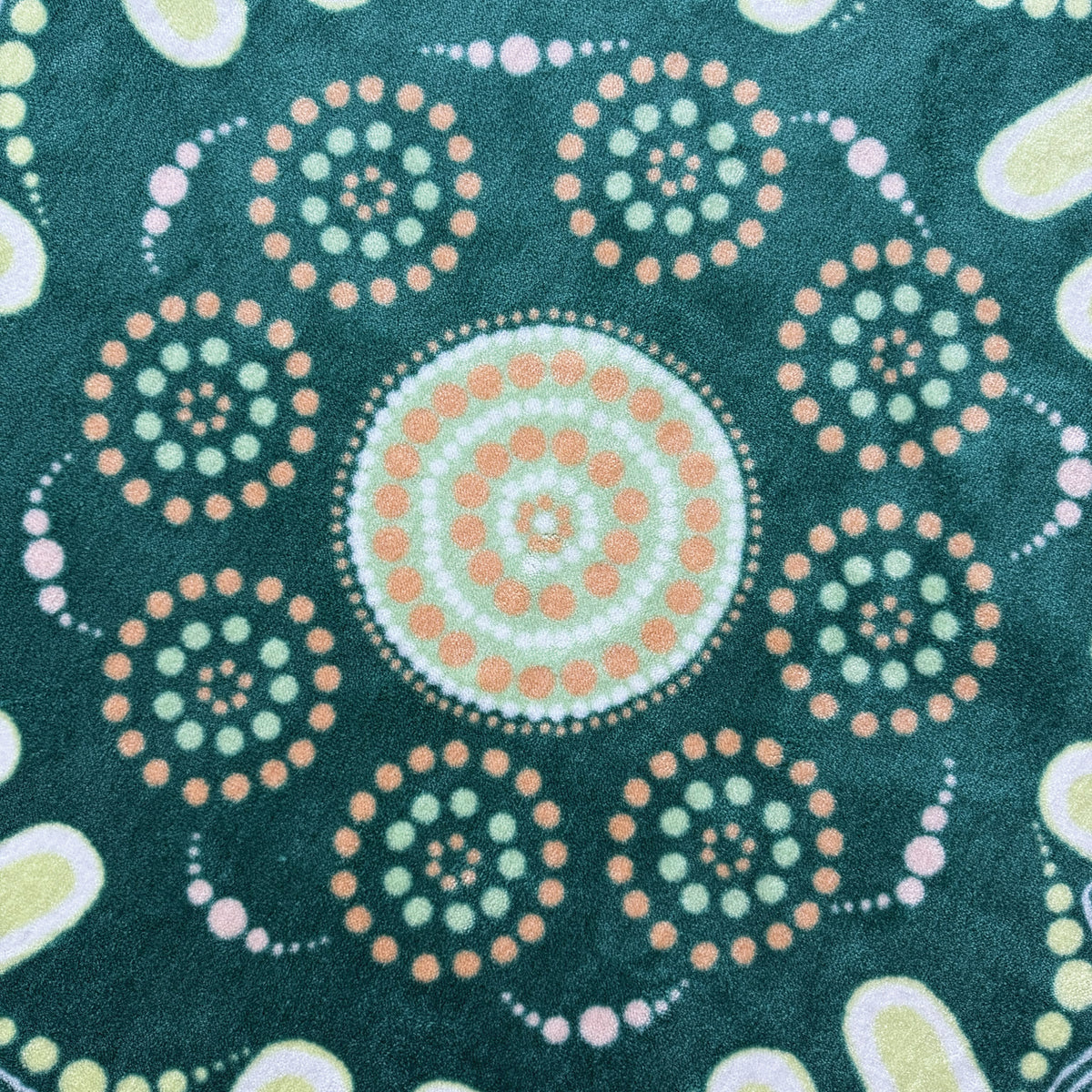 Sage Yarning Circle Classroom Rug — main view
