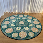Sage Yarning Circle Classroom Rug — lifestyle photo