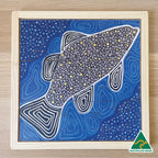 Aboriginal Art Bush Tucker Puzzle Set of 4 — Barramundi puzzle in set