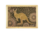 Aboriginal Art Kangaroo Dreaming Puzzle — hand-painted wooden jigsaw puzzle, Australian-made, ages 3+