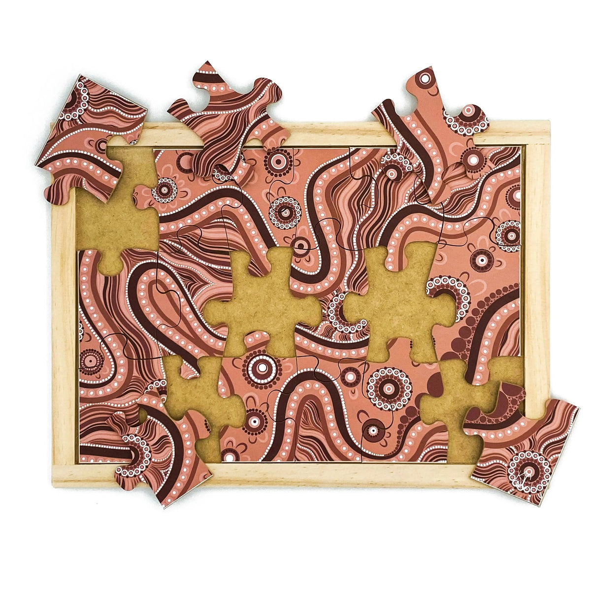 Aboriginal Art River Dreaming Puzzle — alternative view