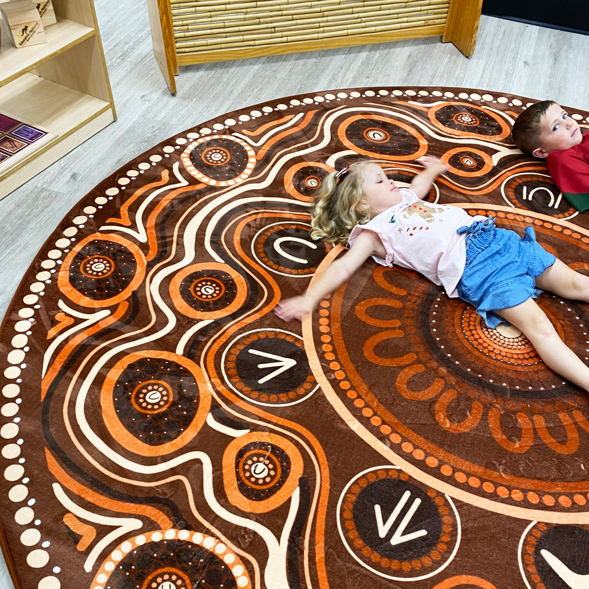 Aboriginal Art Yarning Circle Classroom Rug Indigenous Resources ...