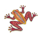 Aboriginal Frog Floor Puzzle — Australian-made Indigenous-themed wooden floor puzzle for early learning