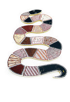 Aboriginal Rainbow Serpent Floor Puzzle — Australian-made Indigenous wooden floor puzzle for early learning