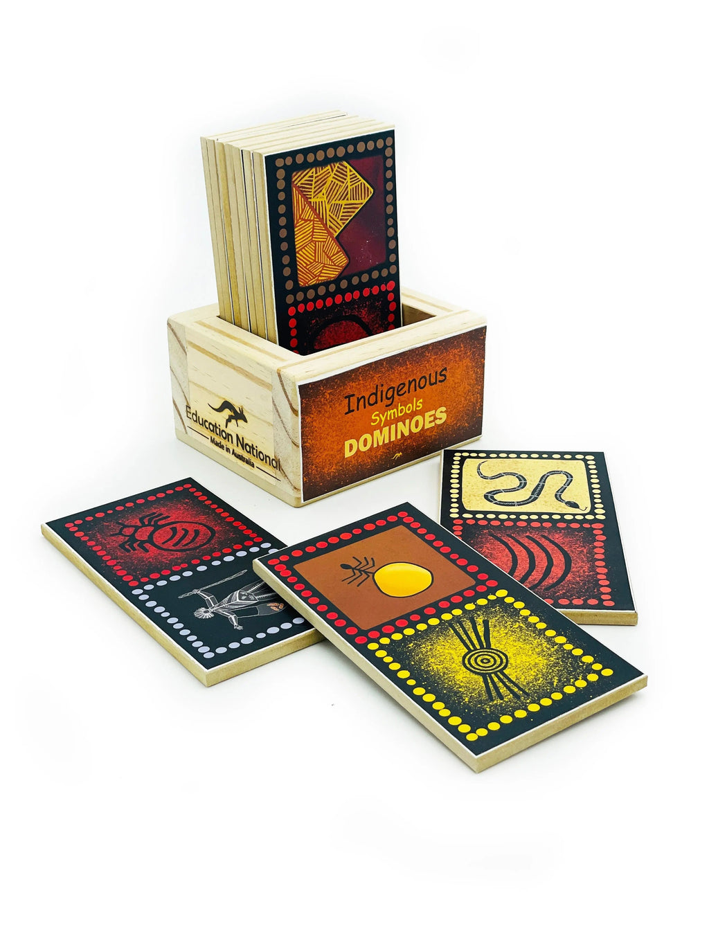 Aboriginal Symbols Dominoes — Australian-made Indigenous dominoes game for early childhood classrooms