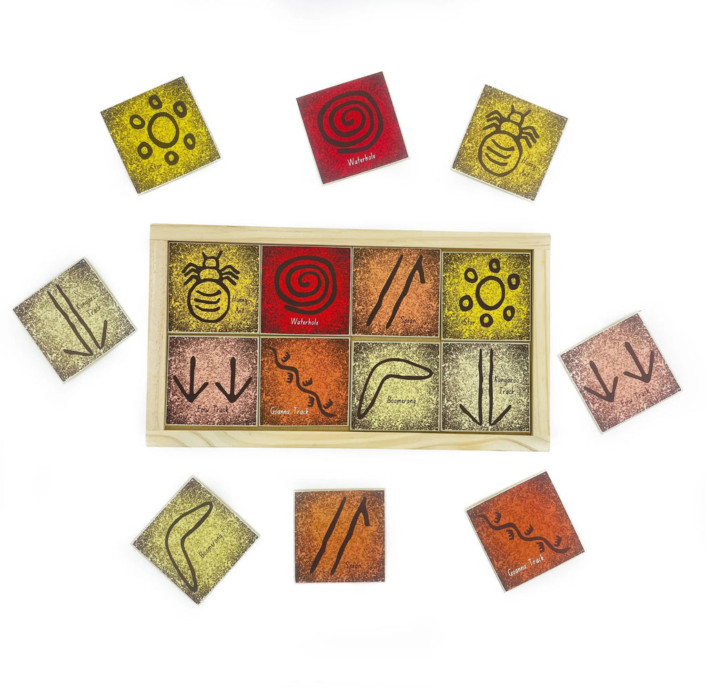 Aboriginal Symbols Memory Game — Australian-made Indigenous memory game for early childhood classrooms