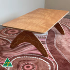 Boomerang Classroom Table — close-up of design