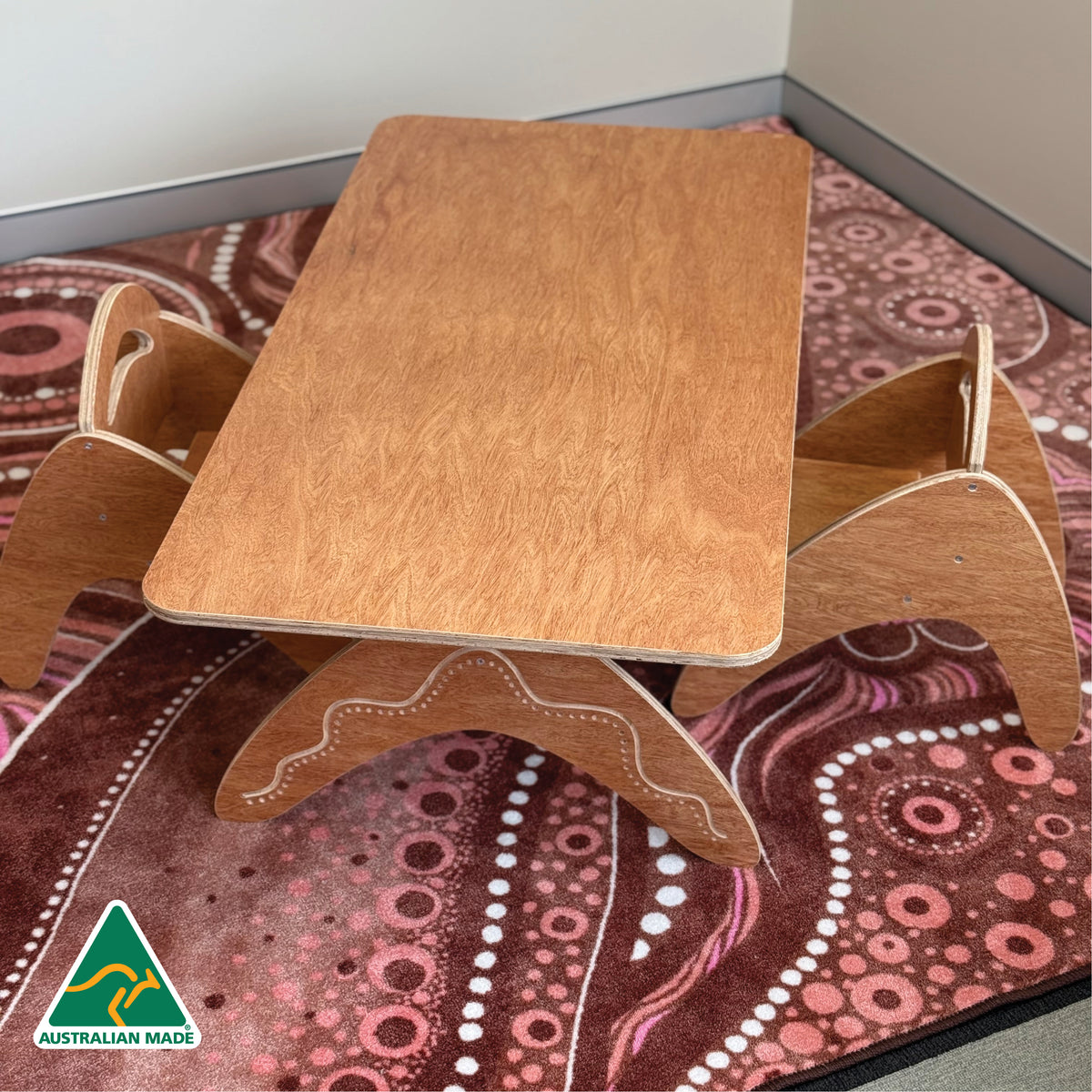 Boomerang Classroom Table — in classroom use