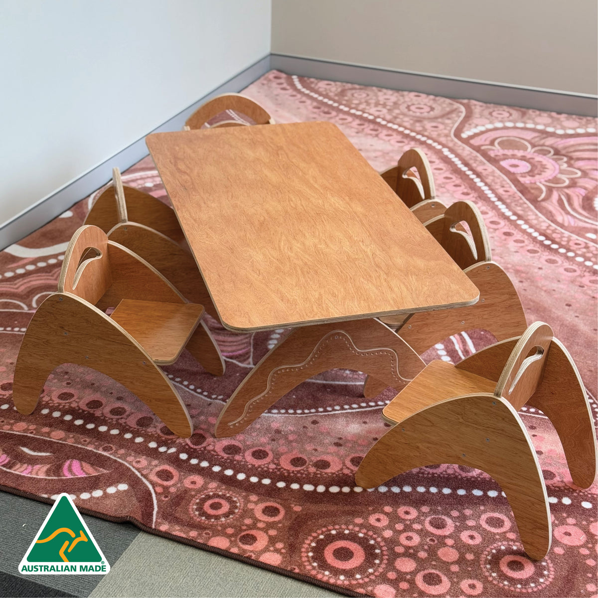 Boomerang Classroom Table — lifestyle photo