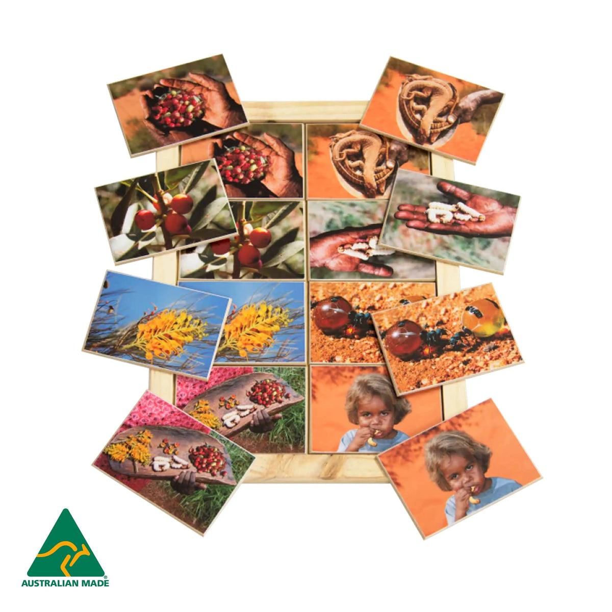 Bush Tucker Memory Game — Australian-made Indigenous bush tucker memory matching game for classrooms