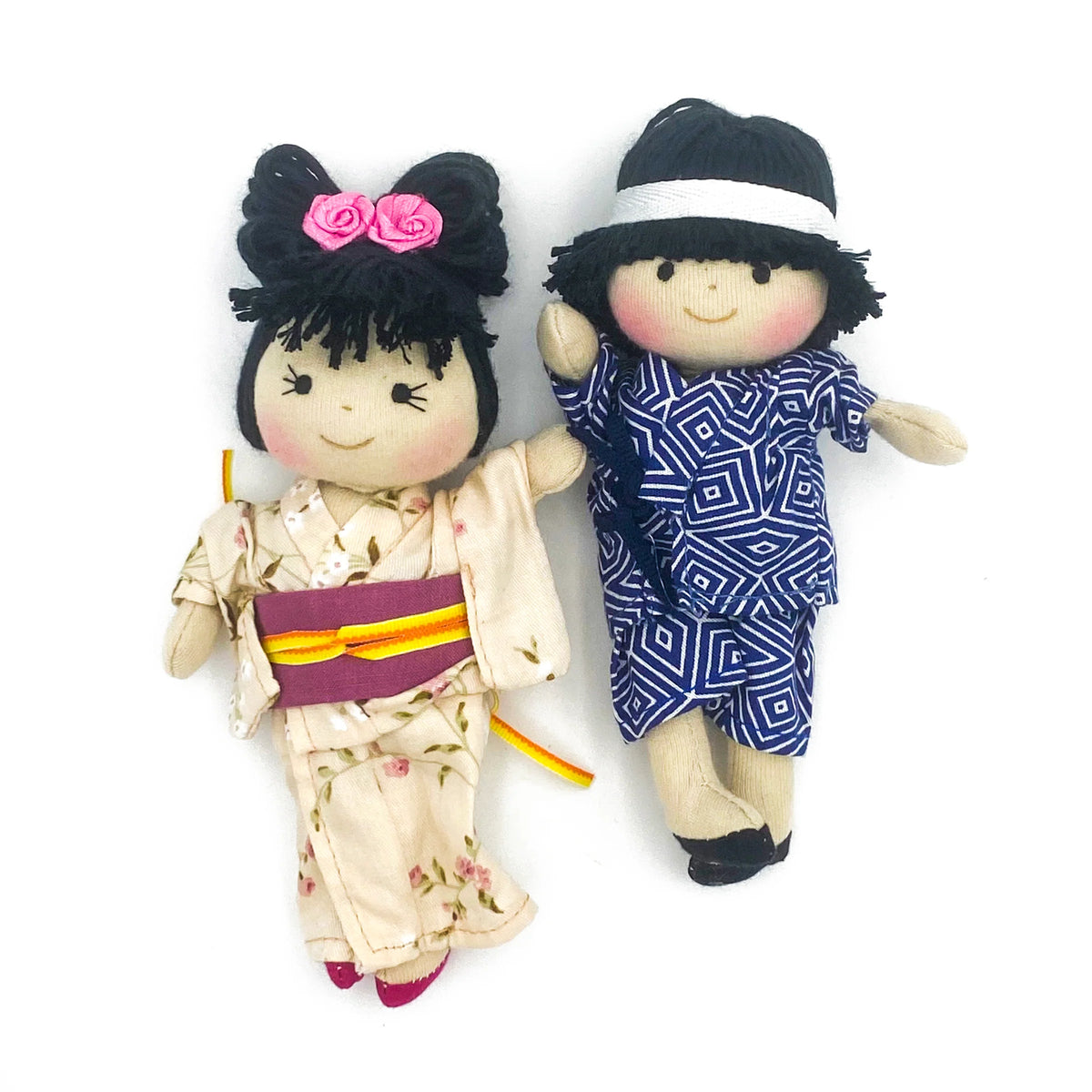Japanese - Cultural Dolls 16cm Boy & Girl Set — authentic Aboriginal & Torres Strait Islander classroom resource