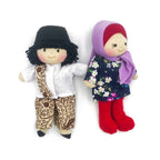 Muslim - Cultural 16cm Dolls Boy & Girl Set — authentic Aboriginal & Torres Strait Islander classroom resource