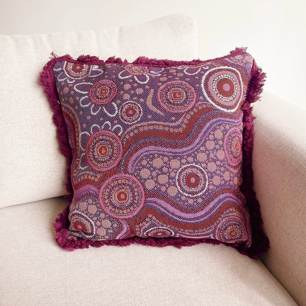 Sand Dreaming Cushion Cover — in classroom use