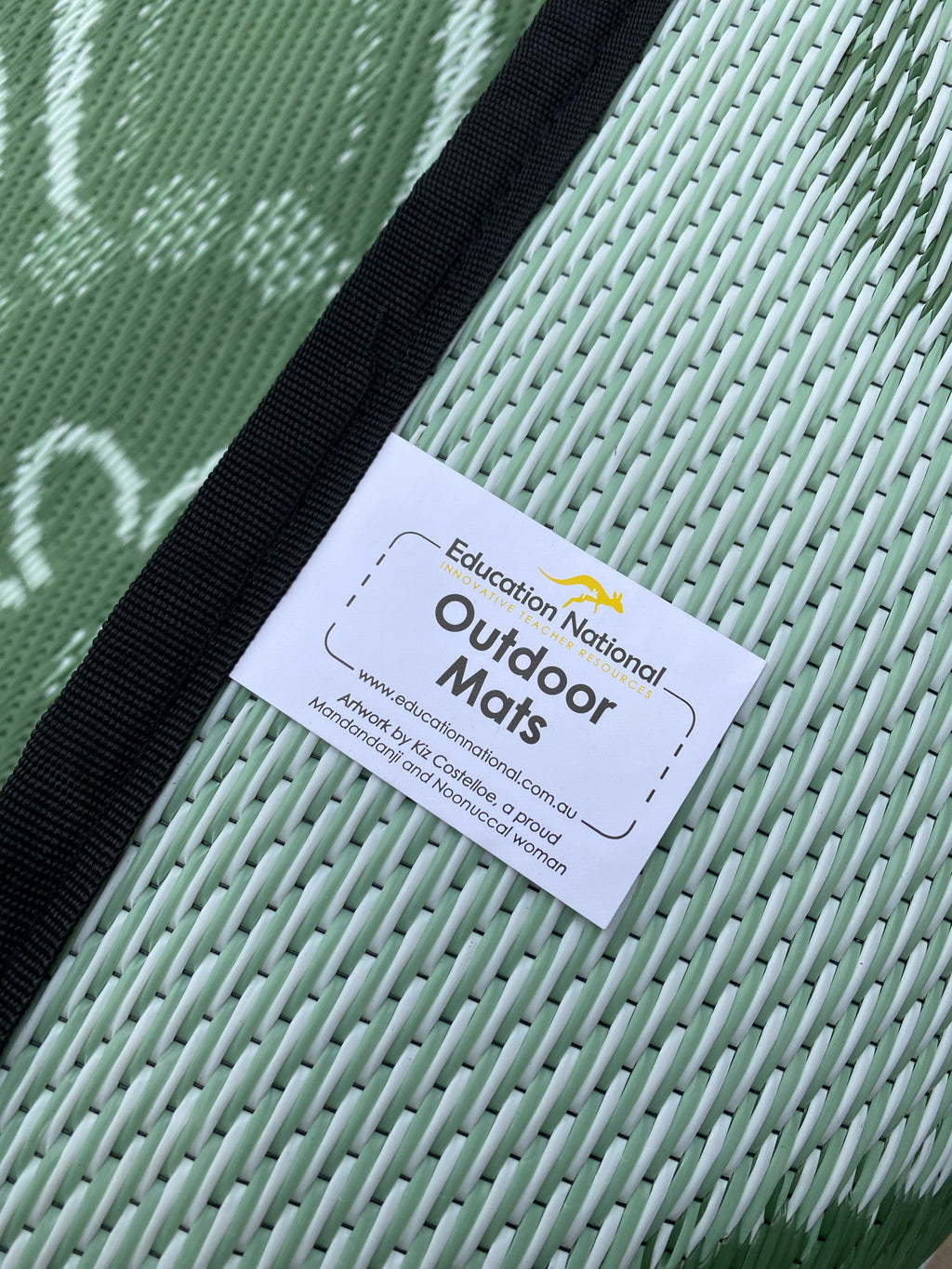 Indigenous Eucalyptus Outdoor Mat — detail view