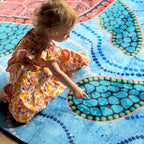 Turtles Dreaming Indigenous Rug — main view