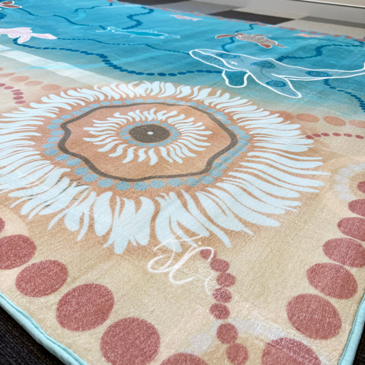 Under the Sea Dreaming Rug 3m x 2m rectangle — detail view