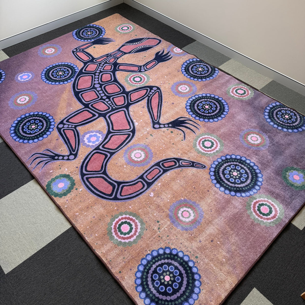 Dirawong the Goanna Rug — in classroom use