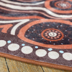 Yarning Circle Indigenous Rug — in classroom use