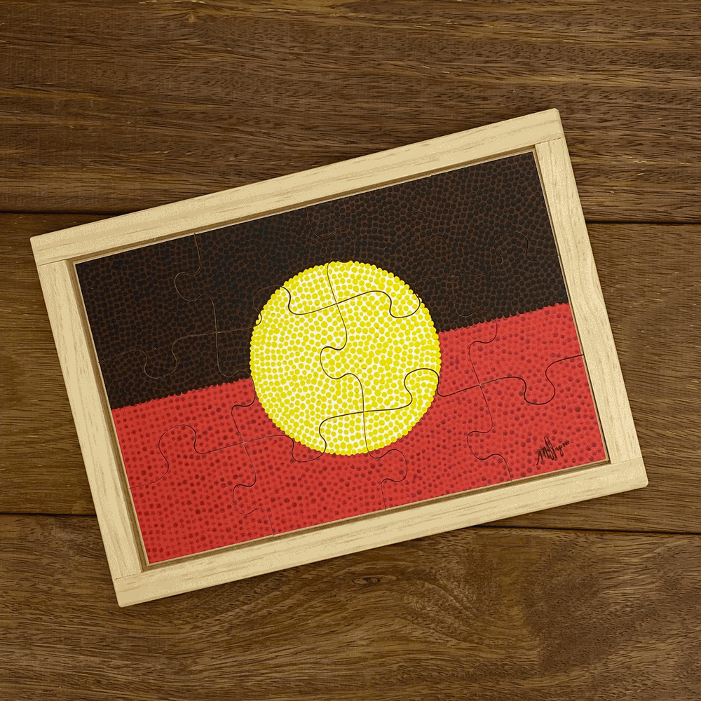 Australia Flags Puzzles Set