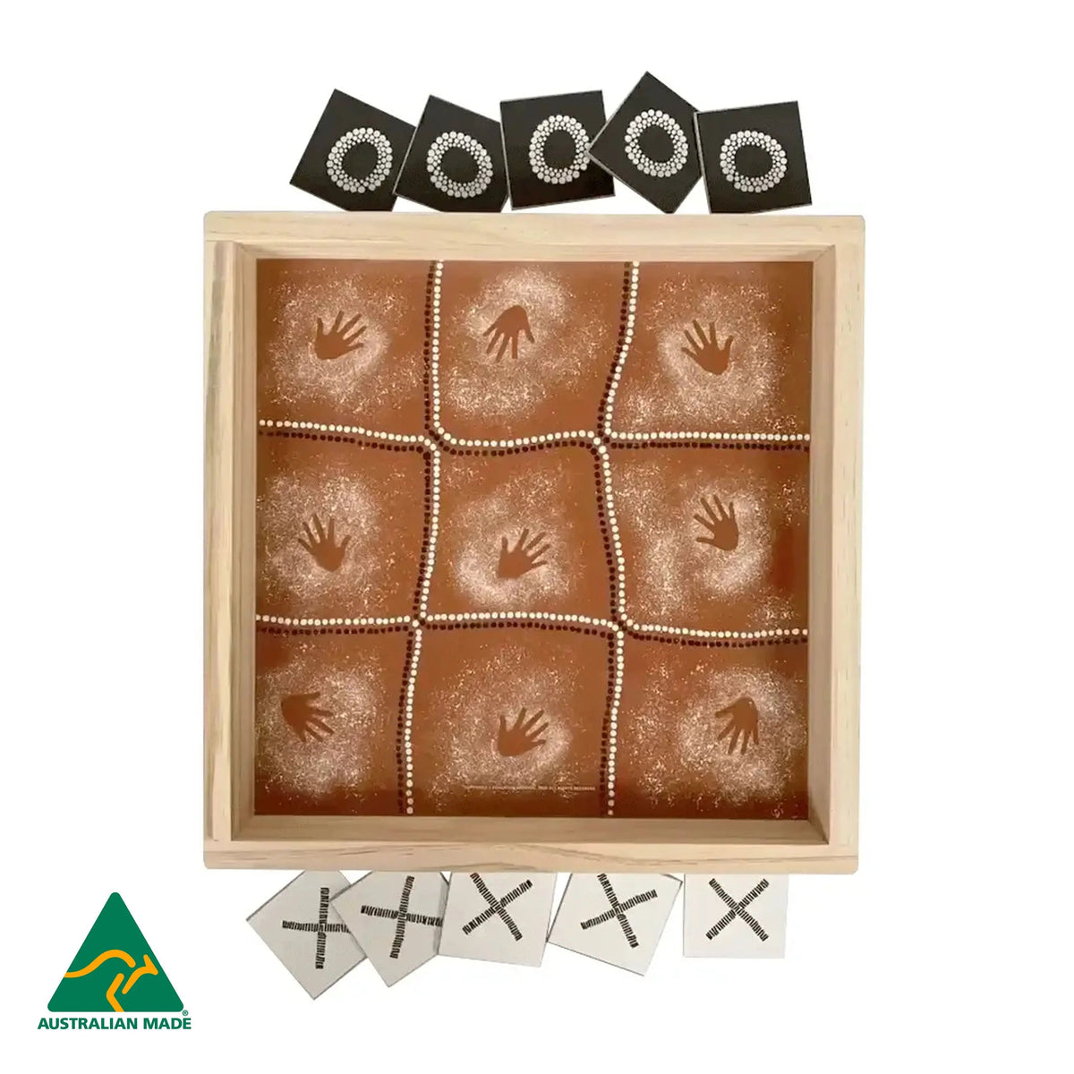 Naughts and Crosses Bush Game — educational classroom resource — Australian-made by Education National, ages 3+
