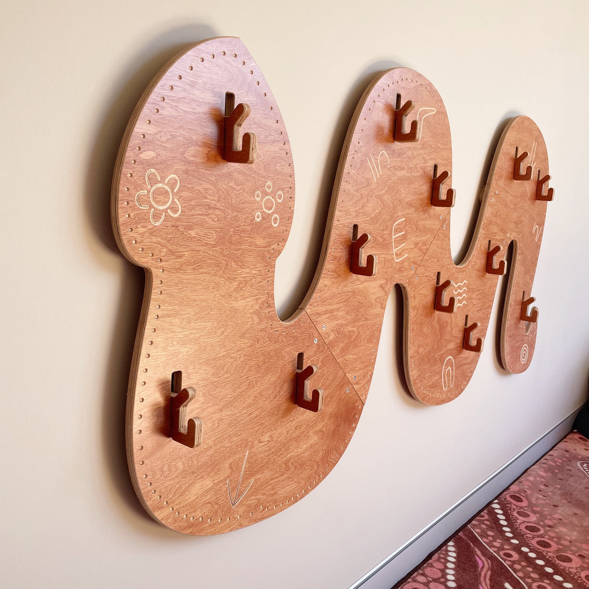 Wall Serpent Bag and Hat Hanger — authentic Aboriginal & Torres Strait Islander classroom resource