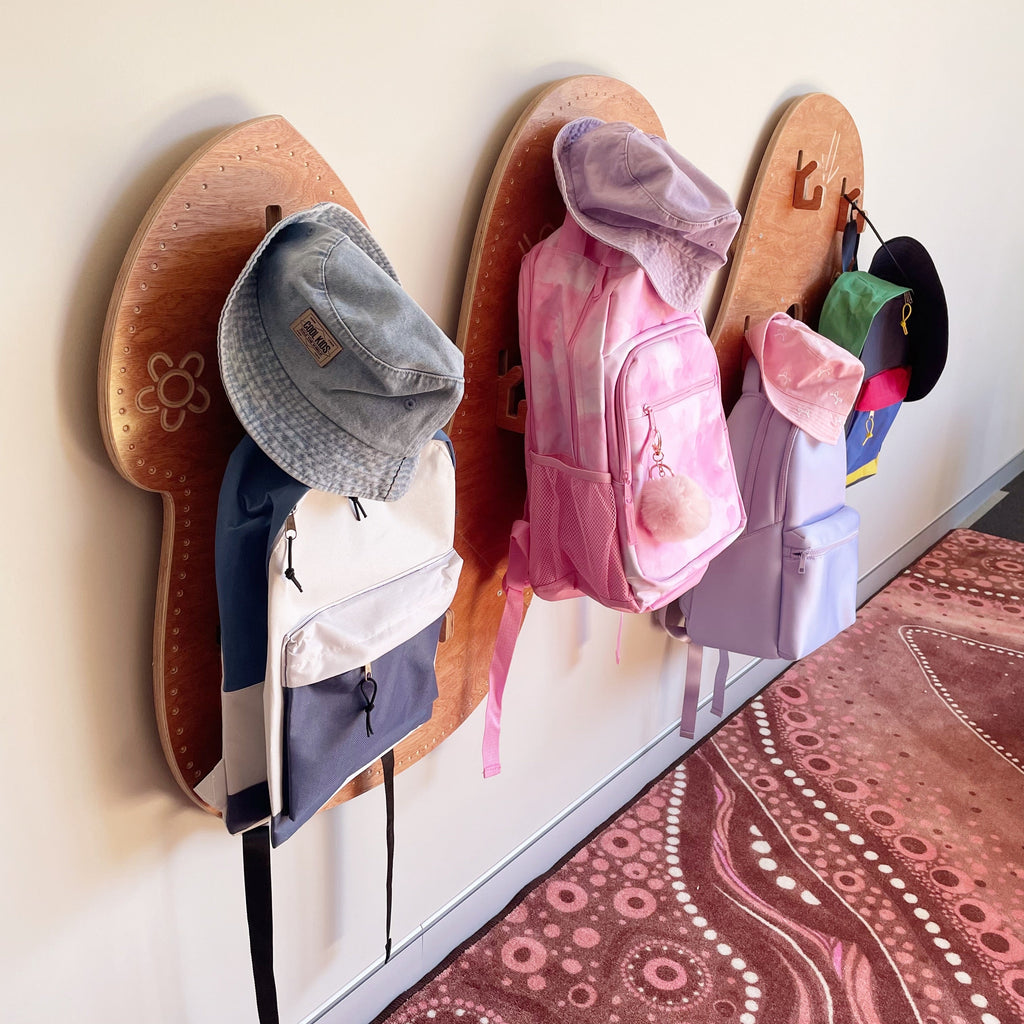 Wall Serpent Bag and Hat Hanger — detail view