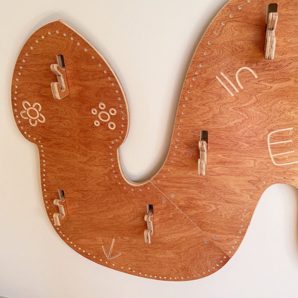 Wall Serpent Bag and Hat Hanger — side view