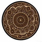 Aboriginal Art Yarning Circle Outdoor Mat — detail view