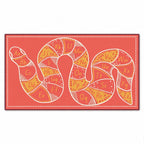 Rainbow Serpent Alphabet Outdoor Mat — detail view