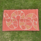Rainbow Serpent Alphabet Outdoor Mat — main view