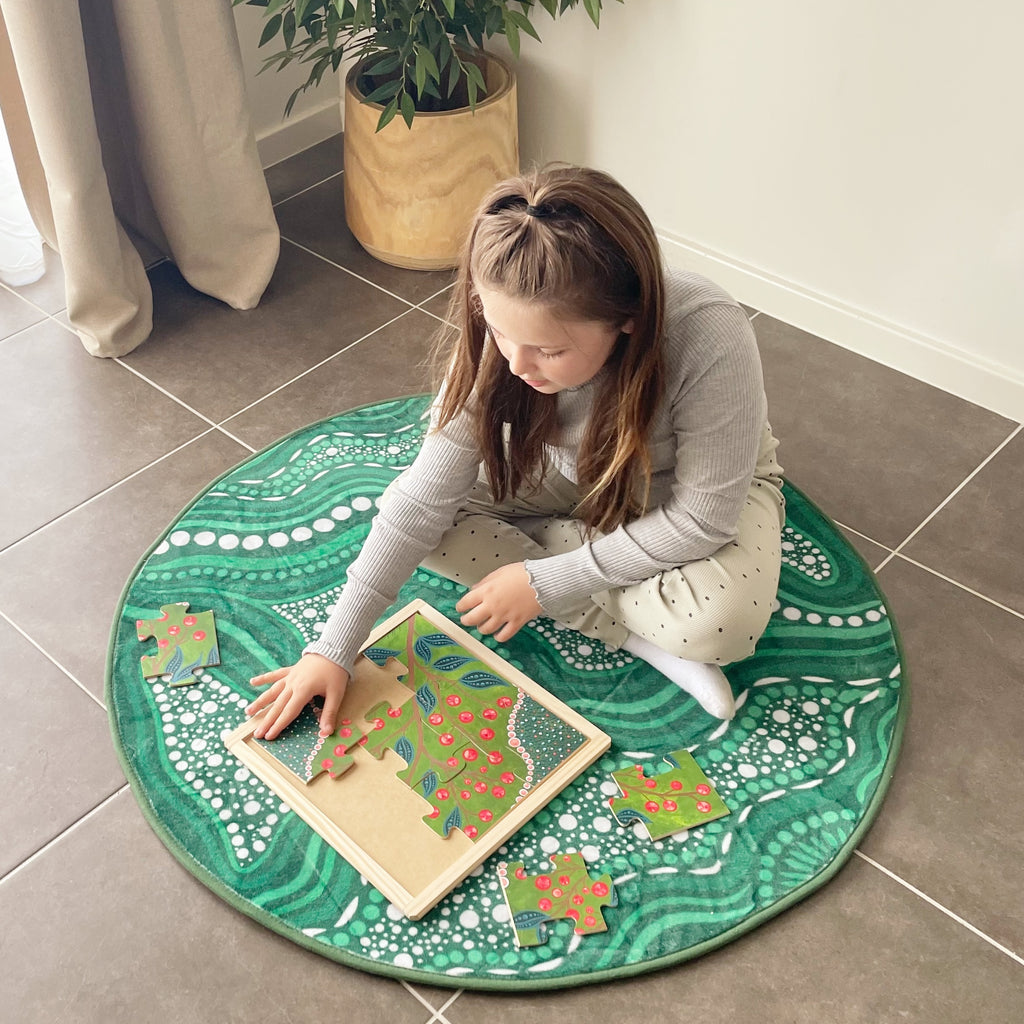 Aboriginal Art Bush Berries Puzzle — main view