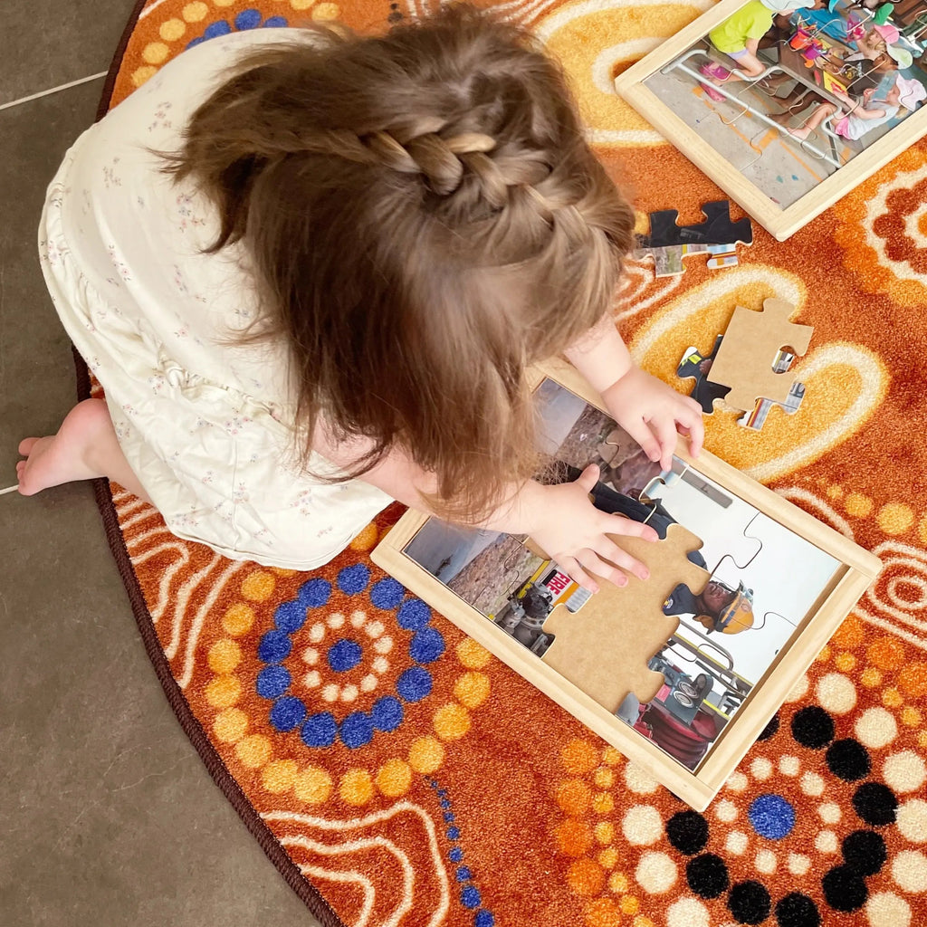 Torres Strait Islander People Puzzle Set — group activity in early learning setting