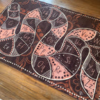 Alphabet Earth Serpent Indigenous Rug — main view