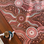Aboriginal Art Bush Dreaming Rug — second alternative view