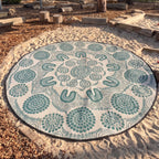 Sage Yarning Circle Outdoor Mat - PRE ORDER - ARRIVES OCTOBER