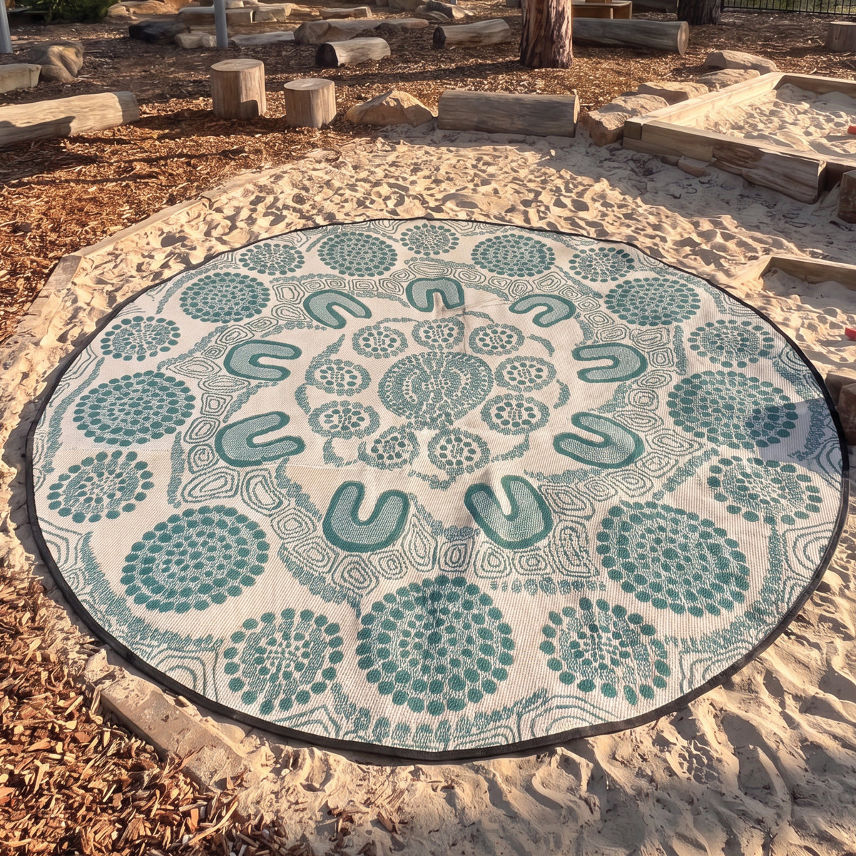 Sage Yarning Circle Outdoor Mat - PRE ORDER - ARRIVES OCTOBER
