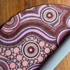 Aboriginal Art Sand Dreaming Rug Round