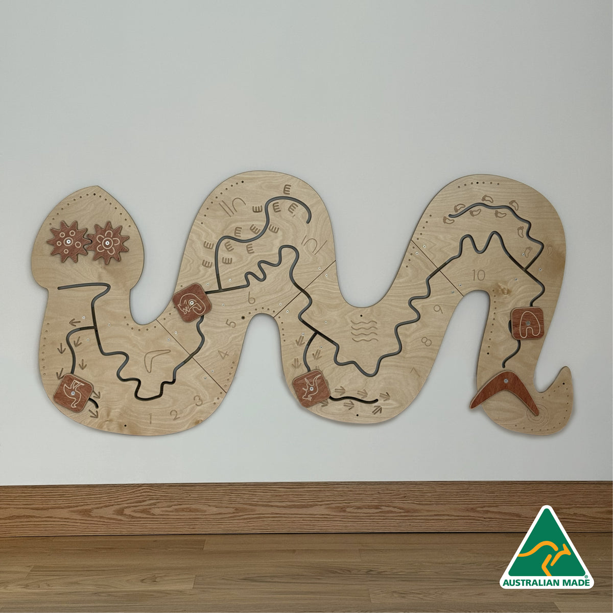 Rainbow Serpent Wall Game — main view