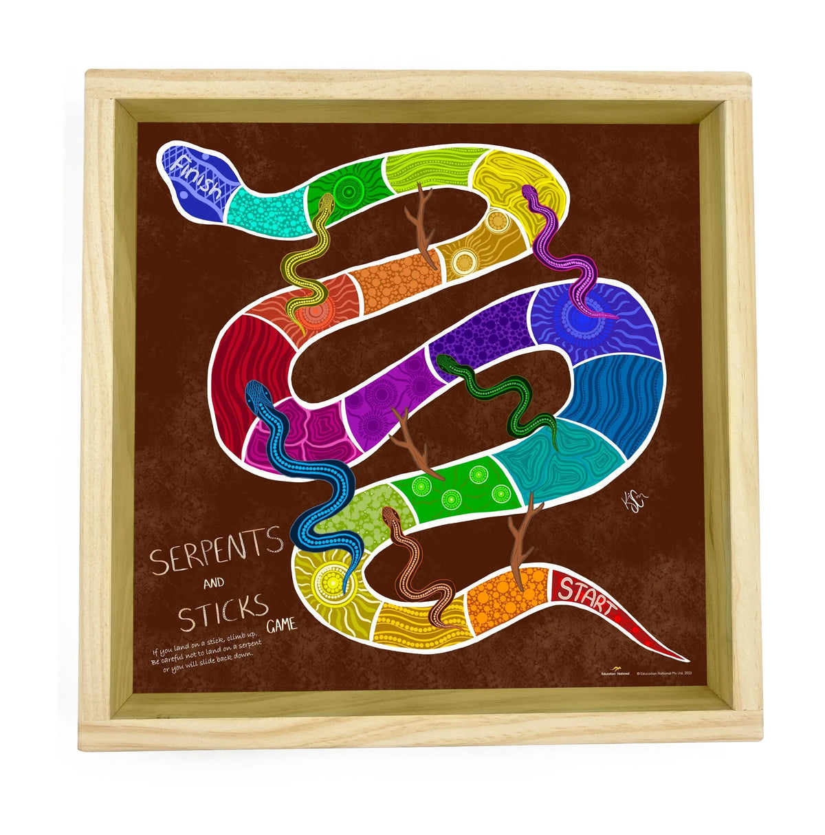 Serpents and Sticks Board Game — alternative view