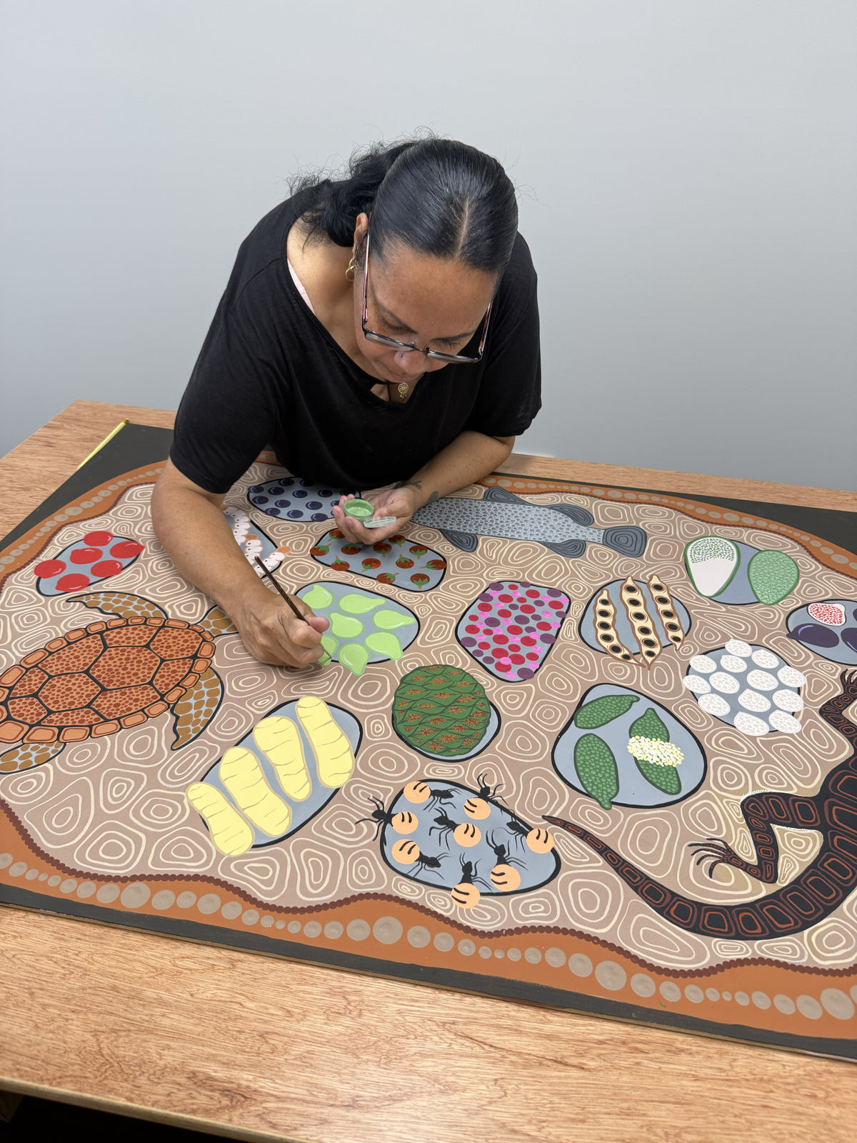Coolamon Classroom Carpet — colour detail
