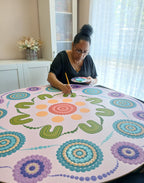Yarning Circle Table and Stools