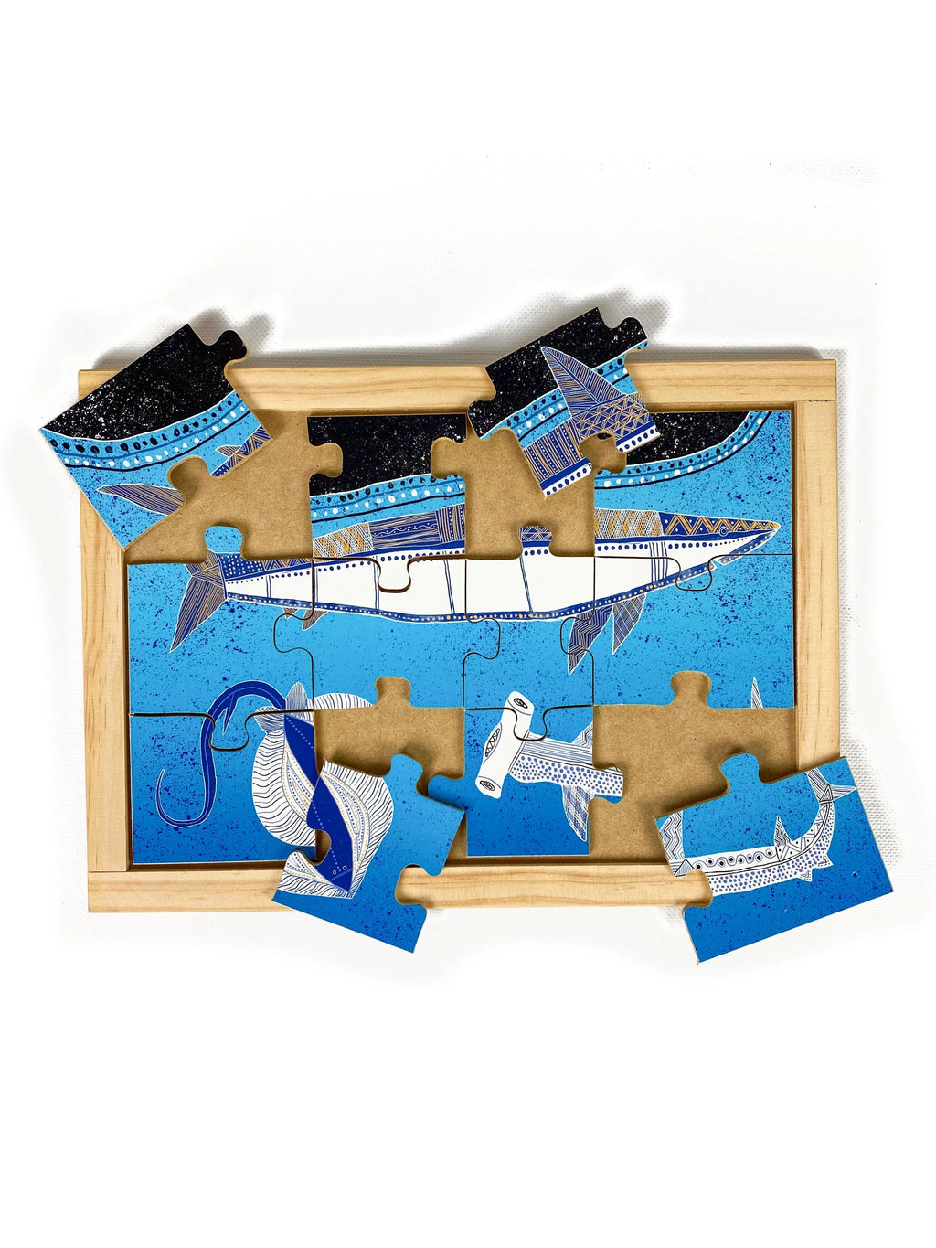 Sharks and Rays Puzzle — alternative view