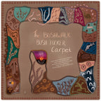 The Bushwalk Bushtucker Rug 2m x 2m square — main view