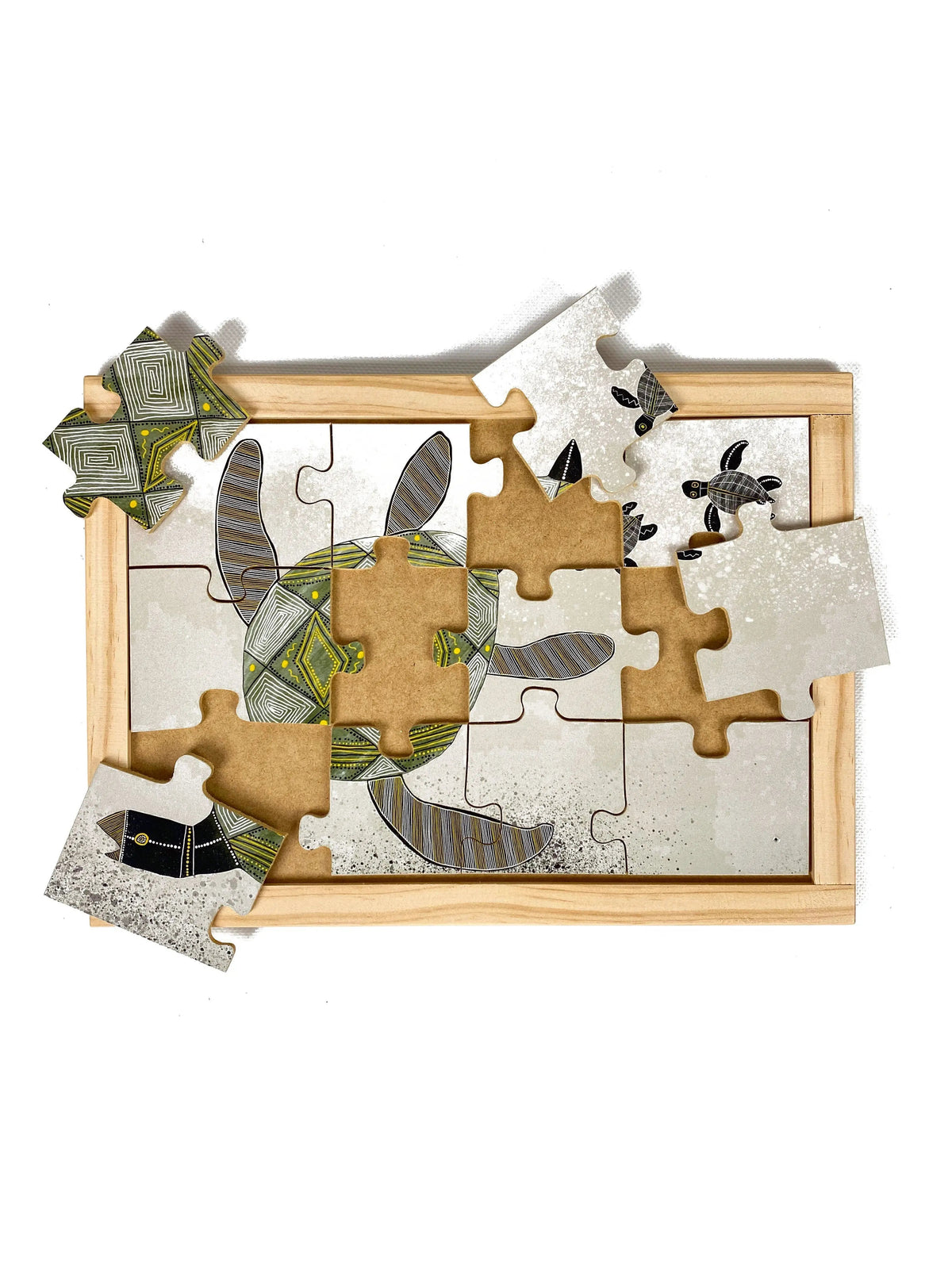 Turtles Swimming Puzzle — alternative view