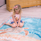 Under the Sea Dreaming Indigenous Rug — additional view of Indigenous classroom rug