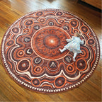 Yarning Circle Indigenous Rug — main view