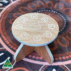 Yarning Circle Table and Stools — pattern detail